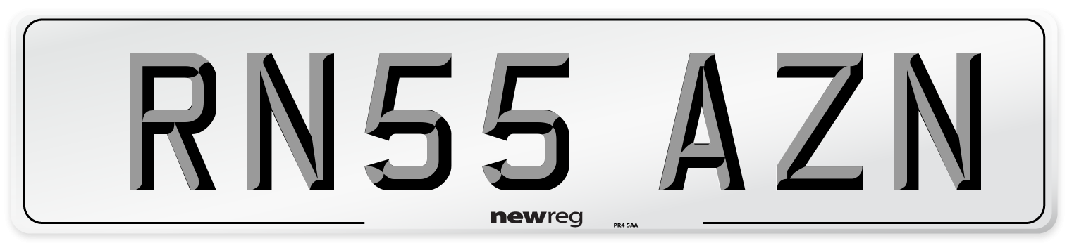 RN55 AZN Number Plate from New Reg